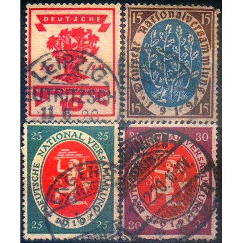 1919 - Німеччина - Національна асамблея Mi.107-110 _9,0 €