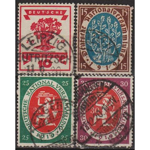 1919 - Німеччина - Національна асамблея Mi.107-110 _9,0 €
