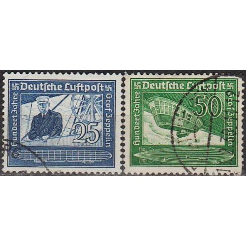1938 - Рейх - 100 років Цеппеліна Mi.669-70 _4,0 €