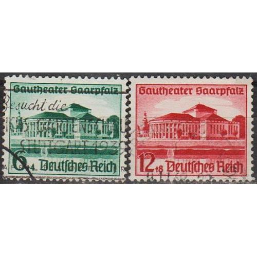 1938 - Рейх - Театр Саар Mi.673-74 _6.0 €