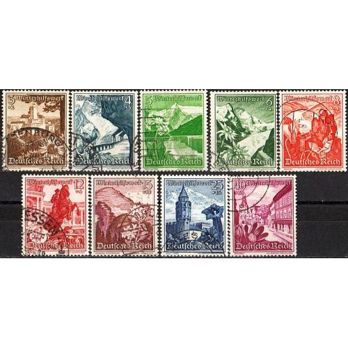 1938 - Рейх - Зимова допомога - Пейзажі Mi.675-83 _25,0 €