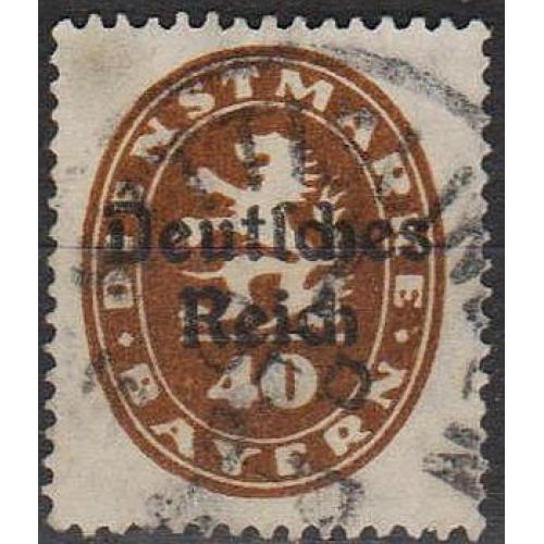 1920 - Німеччина - Надруки на марках Баварії 40 Mi.39 _2,0 € _гаш