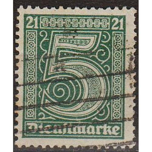 1920 - Німеччина - Службова 5 Mi.16  _4,0 €