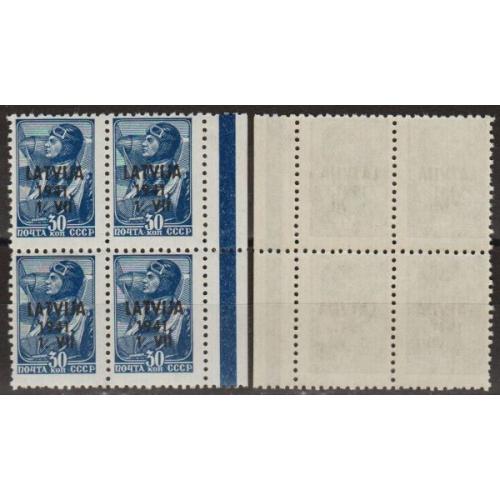 1941 - Рейх - Окупація Латвії 30 Mi.5 Кварт  _16,0 € 