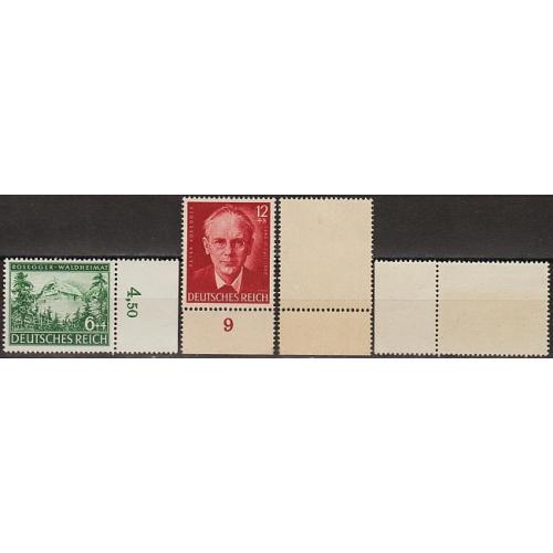 1943 - Рейх - 100 років Розеггера Mi.855-56 **/*
