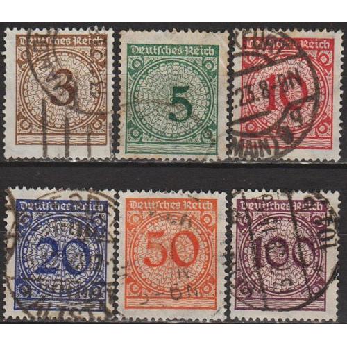 1923 - Німеччина - Стандарт - Деномінація Mi.338-43 _4,20 €