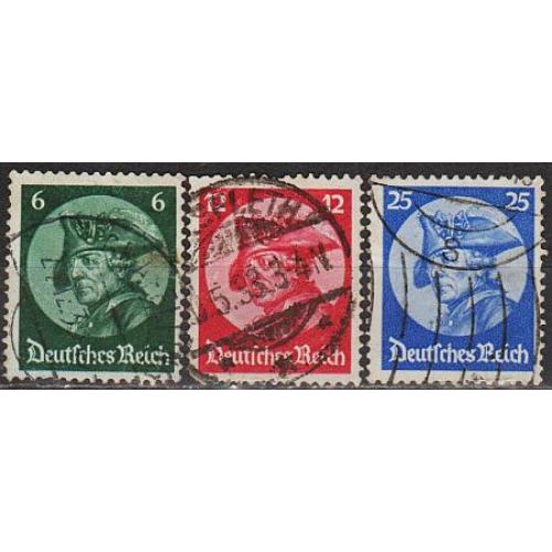 1933 - Рейх - Фрідрих Великий Mi.479-81 _40,0 € _гаш