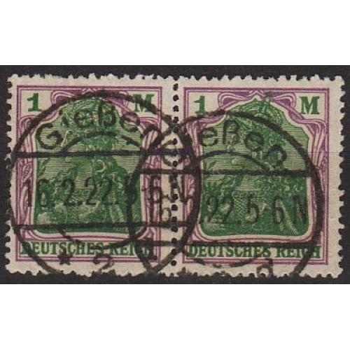 1920 - Німеччина - Стандарт - Germania 1  Mi.150 _Пара _6,0 €