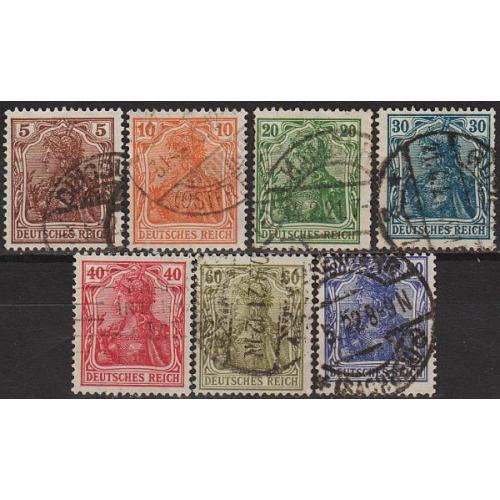 1920 - Німеччина - Стандарт - Germania Mi.140-49  _17,0 €