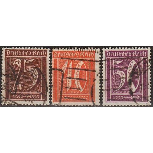 1921 - Німеччина - Стандарт - Цифри Mi.179-83  _11,0 €