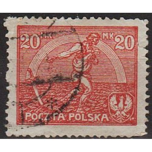 1921 - Польша - Стандарт - Сеятель Mi.160 _гаш