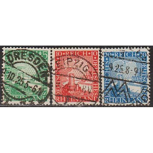 1925 - Німеччина - 1000 років Рейнланда Mi.372-74 _2,40 €