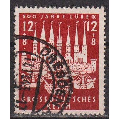 1943 - Рейх - 800 років Любека Mi.862 _гаш