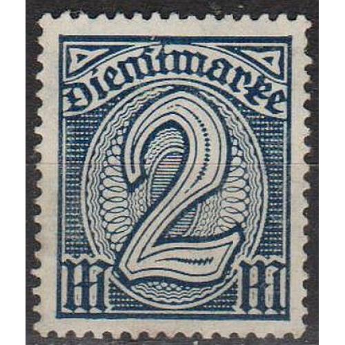 1922 - Німеччина - Службова - Деномінація 2 Марок 70 (*)