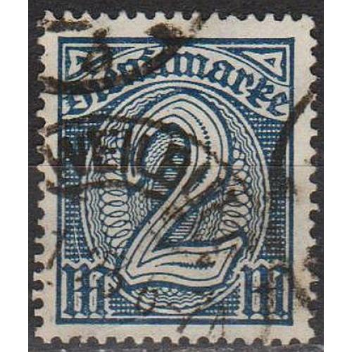 1922 - Німеччина - Службова - Деномінація 2 Mi.70 _2,0 € _гаш
