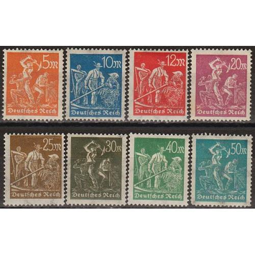 1922 - Німеччина - Стандарт - Робітники Mi.238-45 _3,10 € _Повна **/*