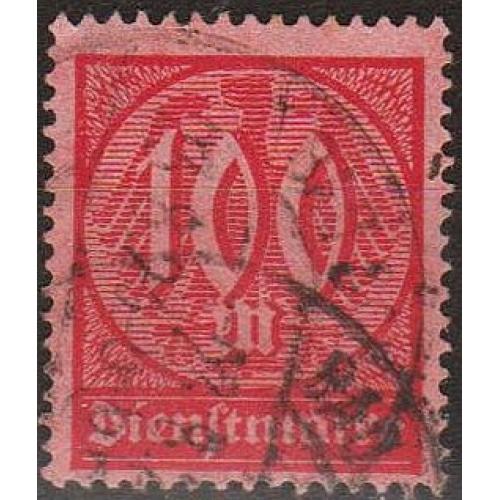 1922 - Німеччина - Стандарт - Службова 100 Mi.74 гаш   _2,0 €