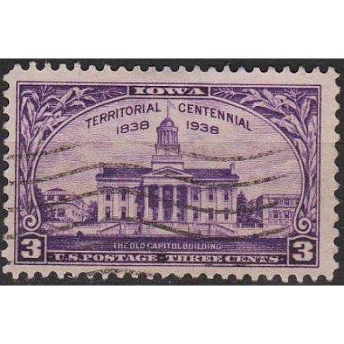 1938 - США - 100 років Айова Mi.446 _гаш
