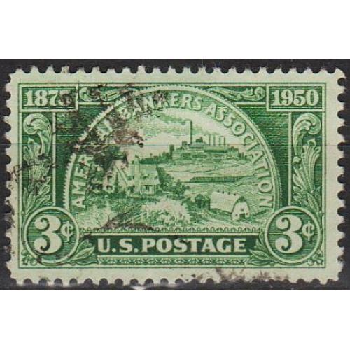 1950 - США - 75 років банківській асоціації Mi.605 _гаш