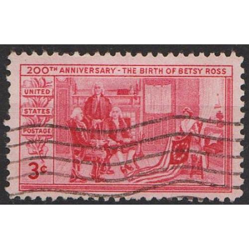 1952 - США - Бетсі Росс Mi.622 _гаш
