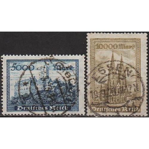 1923 - Німеччина - Архітектура Mi.261-62 _9.0 €