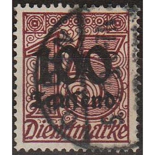 1923 - Німеччина - Доплатна - Надрук 100 Mi.92  _4,0 €