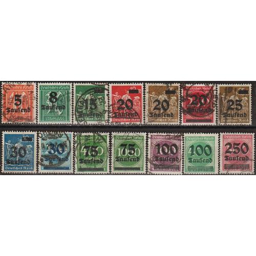 1923 - Німеччина - Стандарт - Деномінація Mi.277-296 _46,30 € _гаш