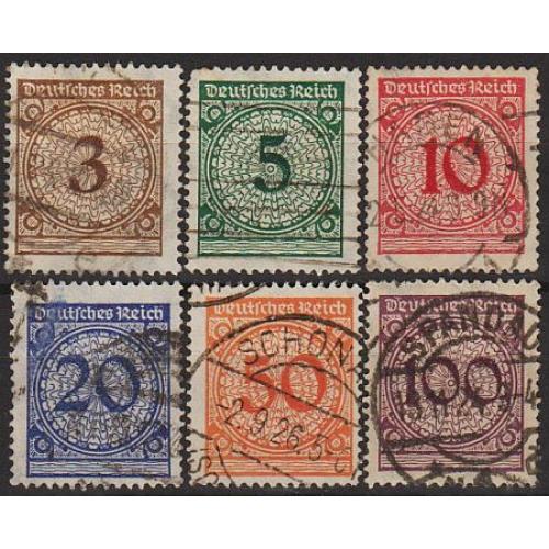 1923 - Німеччина - Стандарт - Деномінація Mi.338-43 _4,20 €