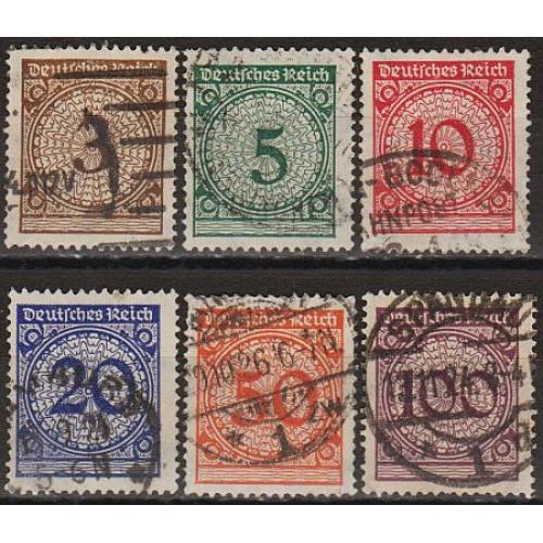 1923 - Німеччина - Стандарт - Деномінація Mi.338-43 _4,20 €