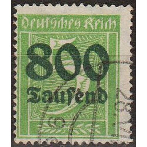 1923 - Німеччина - Стандарт - Деномінація - Надрук Mi.301 A  _5,50 € 