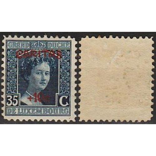 1924 - Люксембург - Смерть герцогині - Надпечатка Mi.149 *