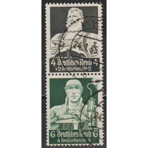1934 - Рейх - Професії - S 219 Mi.557 559 _8,0 € _гаш