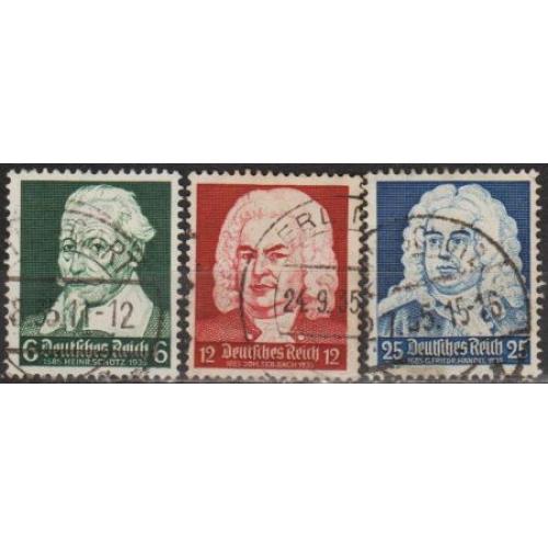 1935 - Рейх - Композитори Mi.573-75 _3.0 €