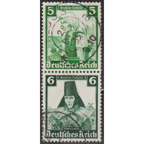 1935 - Рейх - Народні костюми S 231 Mi.590 591 _гаш