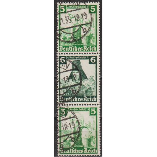 1935 - Рейх - Народні костюми S 232 Mi.590 591 590 _гаш