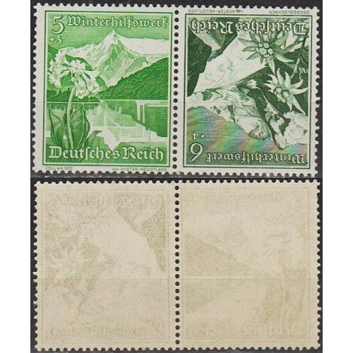 1938 - Рейх - Зимова допомога - Пейзажі K 33 Mi.677 678 **