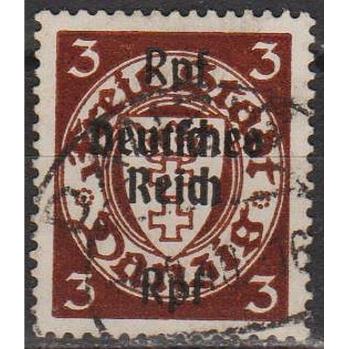1939 - Рейх - Стандарт Гданська з надруками 3 Mi.716 _2,80 €