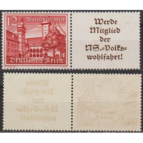 1939 - Рейх - Зимова допомога - Архітектура W 142 Mi. 735 купон _25,0 € **