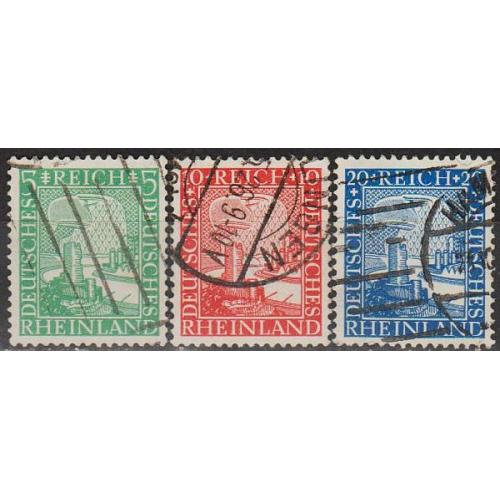 1925 - Німеччина - 1000 років Рейнланда Mi.372-74  _2,40  €