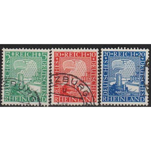 1925 - Німеччина - 1000 років Рейнланда Mi.372-74  _2,40  €