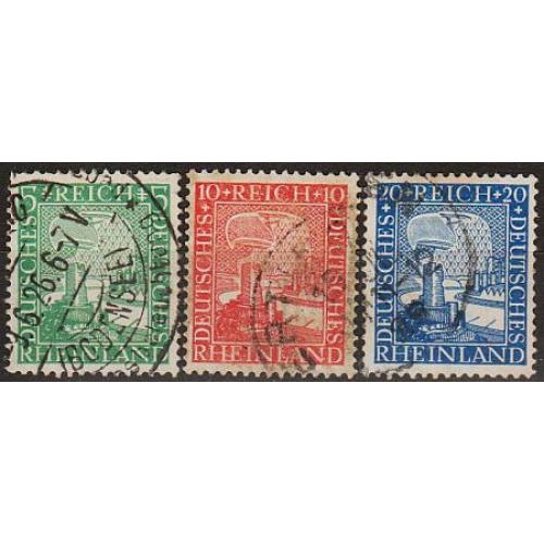 1925 - Німеччина - 1000 років Рейнланда Mi.372-74  _2,40  €