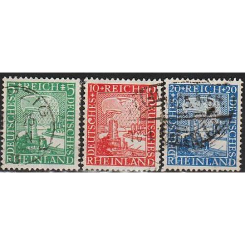 1925 - Німеччина - 1000 років Рейнланда Mi.372-74  _2,40  €