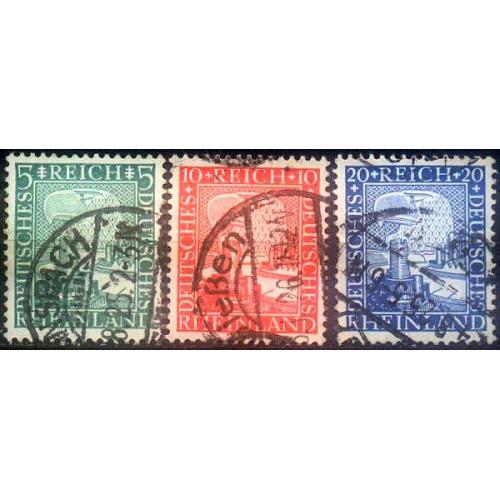 1925 - Німеччина - 1000 років Рейнланда Mi.372-74  _2,40  €