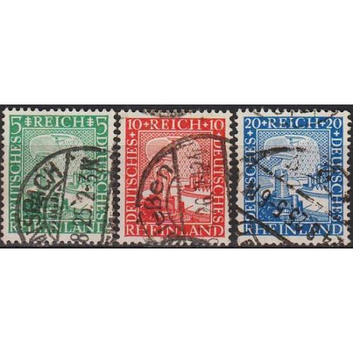 1925 - Німеччина - 1000 років Рейнланда Mi.372-74  _2,40  €