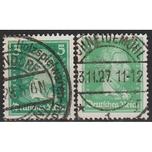 1926 - Германия - Известные немцы _Шиллер 5 Mi.387-88 _1,0 EU 