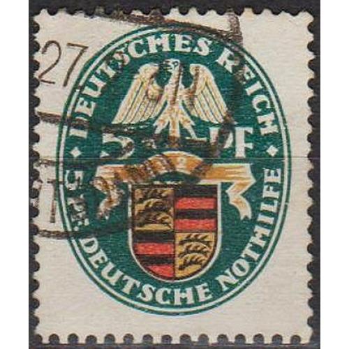 1926 - Німеччина - Допомога - Герби - Вюртемберг Mi.398  _гаш