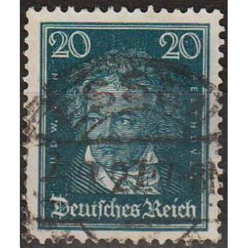 1926 - Німеччина - Відомі німці - Бетховен 20 Mi.392  _1,50 €