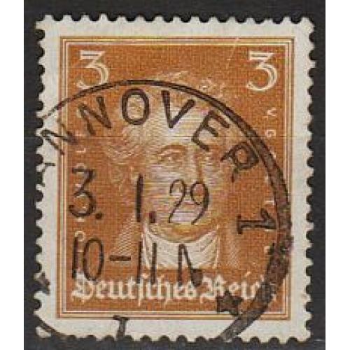 1926 - Німеччина - Відомі німці - Гете 3 Mi.385 _гаш