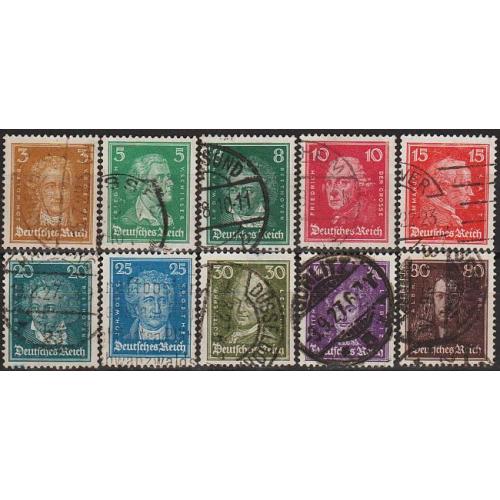 1926 - Німеччина - Відомі німці Mi.385-97 _13,30 €