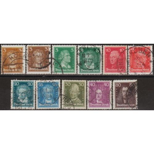 1926 - Німеччина - Відомі німці Mi.385-97  _13,80 €